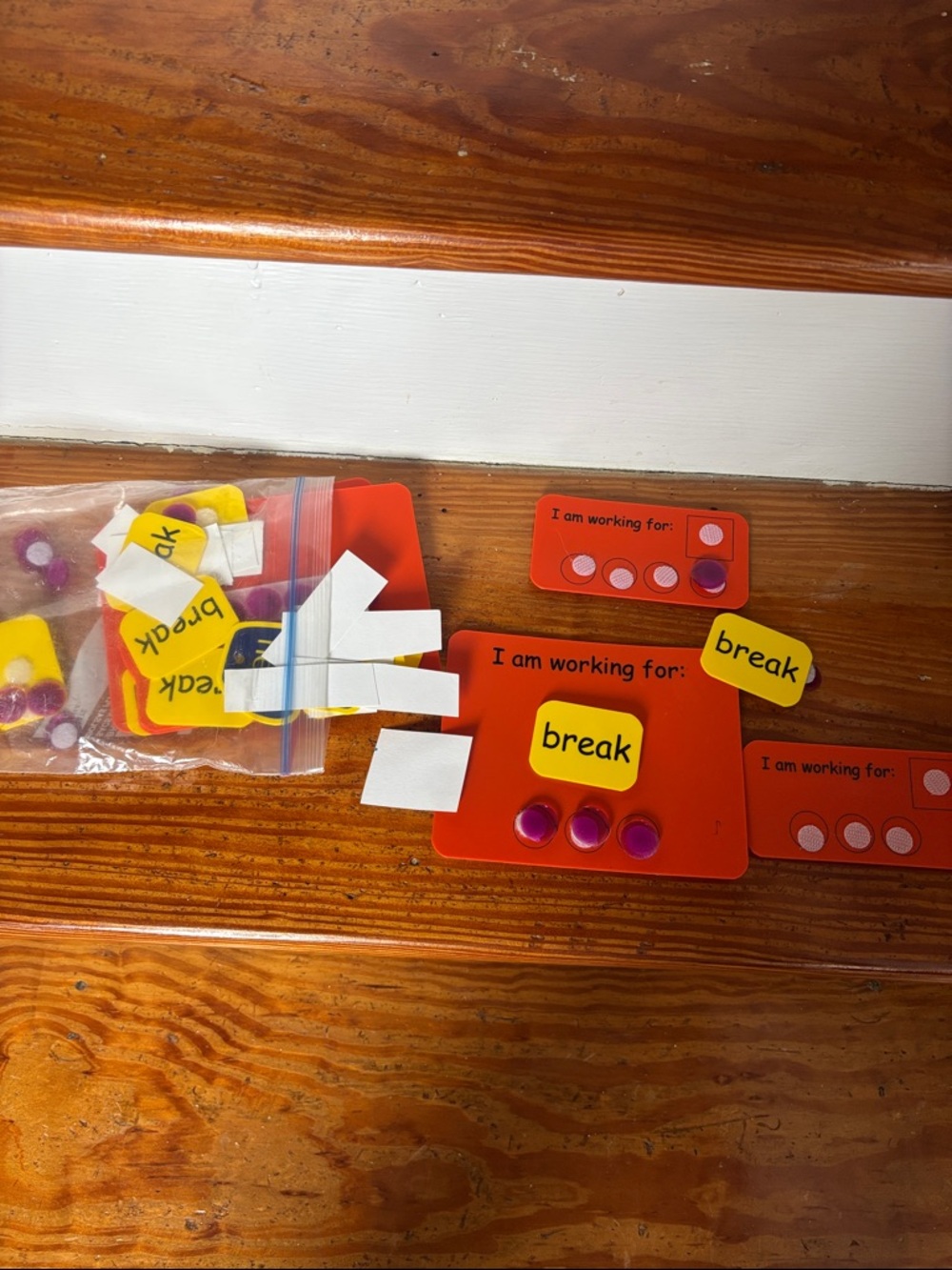 Velcro I Am Working For Educational Reward System
